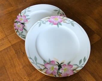 Vintage Noritake “azalea” - Set of Two Salad Plates, Tea Party