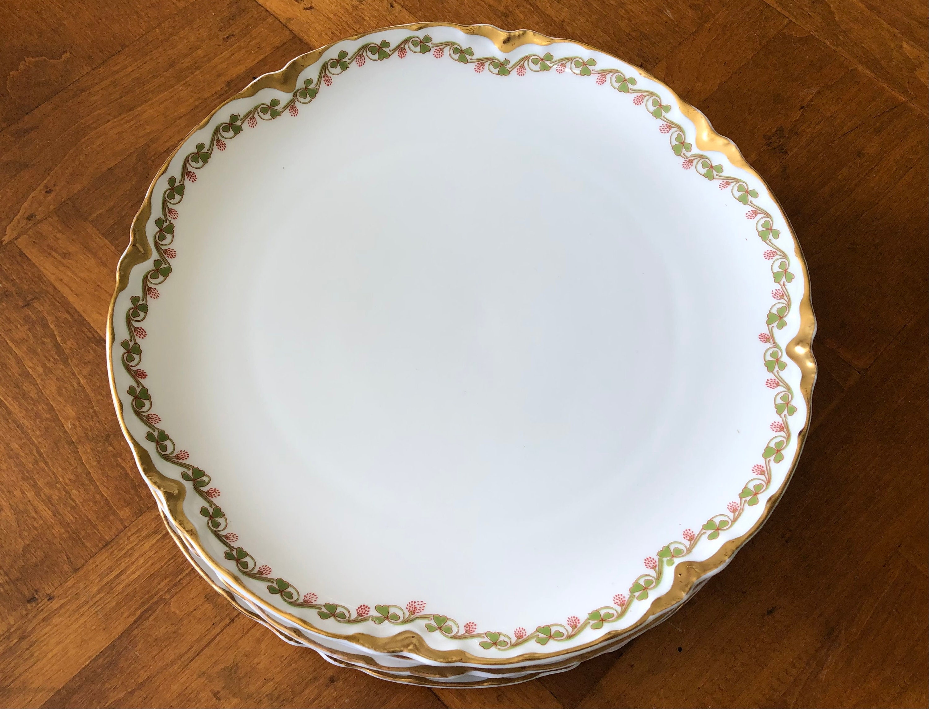 Antique French Limoges Theodore Haviland “clover Leaf” - Set of