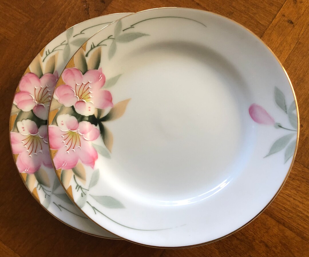 Noritake azalea Set of Two Bread Plates, Dessert Plates, Wedding Cake