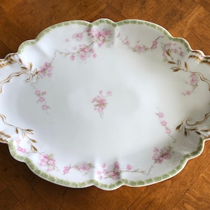 Antique Haviland Limoges France Pattern Schleiger 248m - Oval Serving Platter