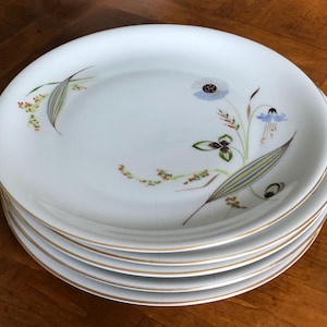 Vintage KPM Krister (Germany) (Pattern 600) - Set of Six Dinner Plates