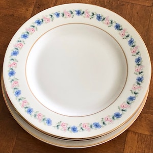 Vintage Haviland (Theodore) New York &quot;Pemberton&quot; - Set of Four Bread, Dessert or Appetizer Plates, Tea Party China