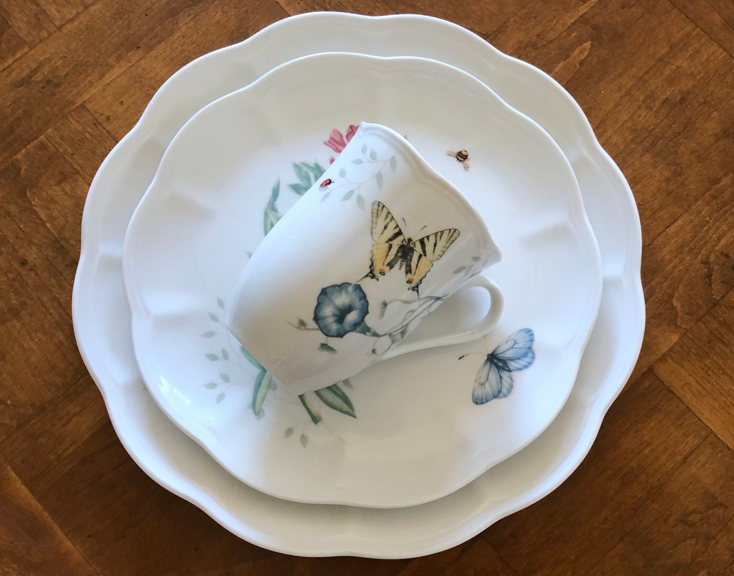 LENOX MEADOW SONG デイナーセット Vintage Lenox “Butterfly Meadow