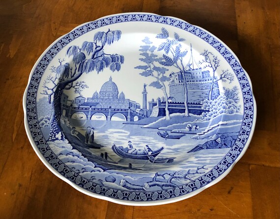 Spode プレートBlue Room Collection スポード ラスキンハウス 緑