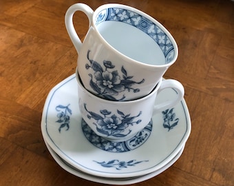 Villeroy & Boch “China Blue” | Heinrich HC817 - Two Teacups and Two Saucers