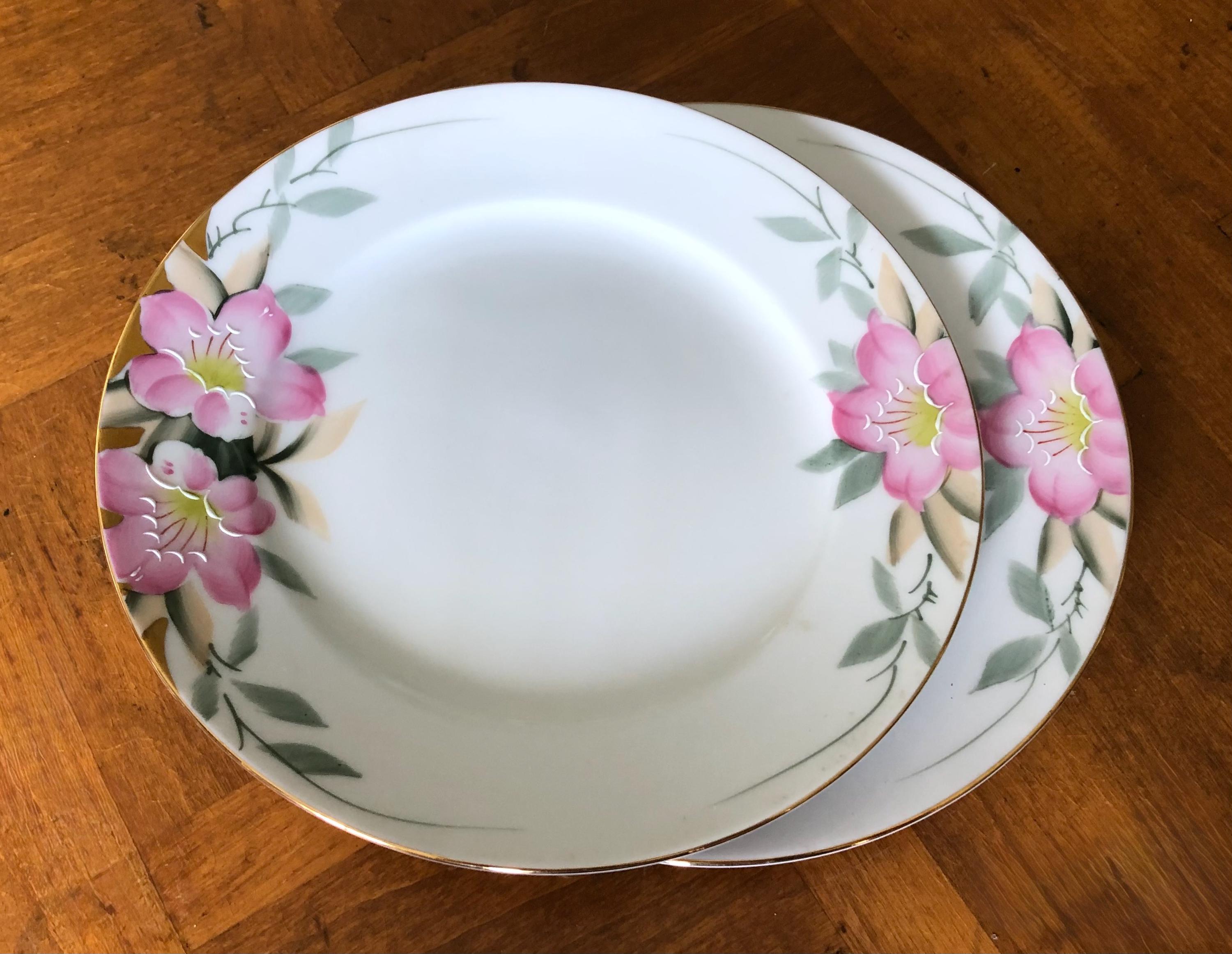 Vintage Noritake “azalea” - Set of Two Salad Plates, Tea Party