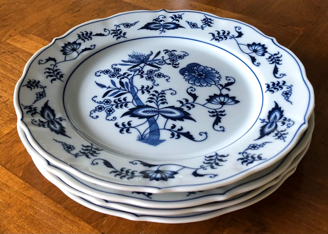 Vintage Blue Danube (japan) - Set of Four Salad Plates - Etsy