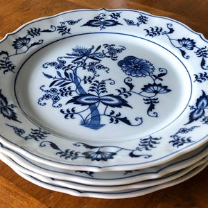 Vintage Blue Danube (Japan) - Set of Four Salad Plates