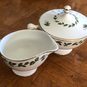 Vintage Hall China &quot;Cameo Rose&quot; - Cream and Sugar Set, Tea Party China