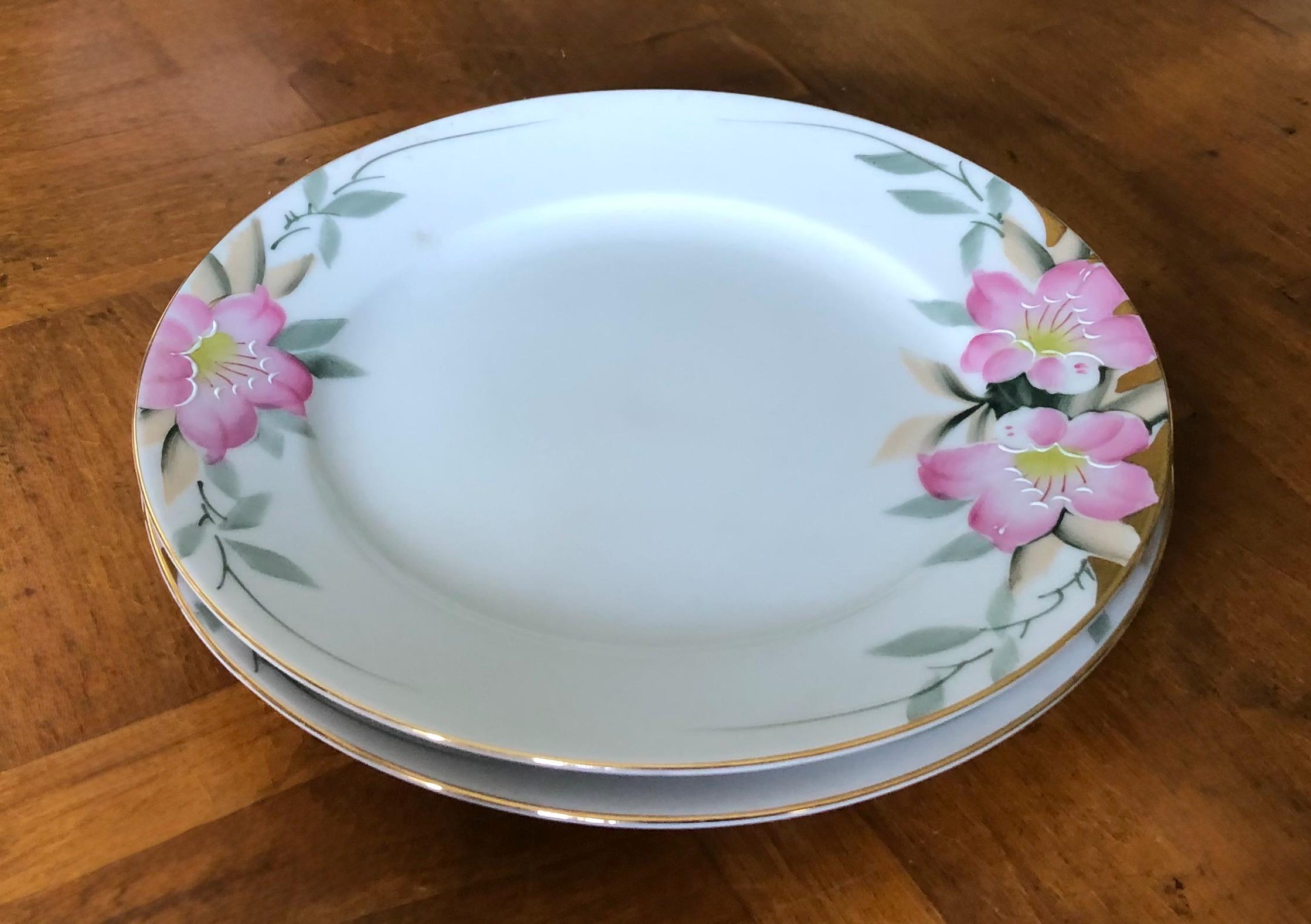Vintage Noritake “azalea” - Set of Two Salad Plates, Tea Party