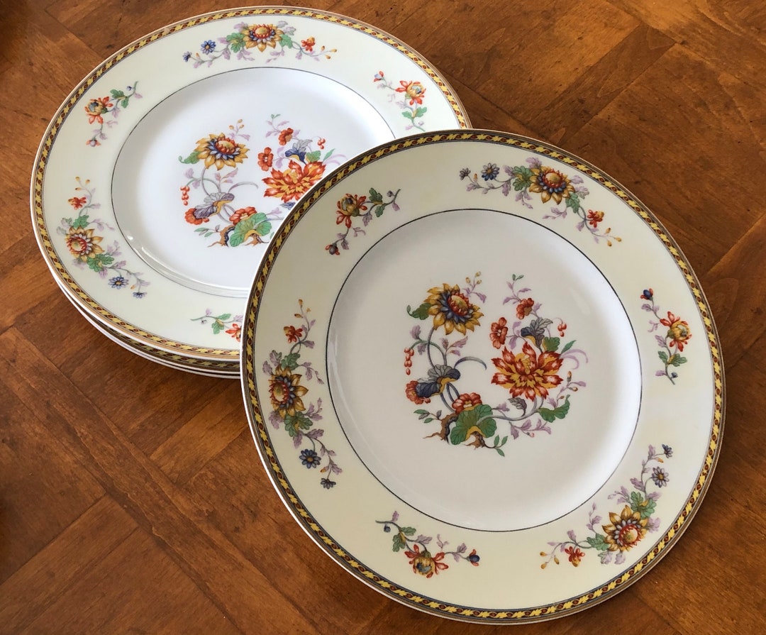 L. Bernardaud & Co. summer Time Set of Four Dinner Plates - Etsy Canada