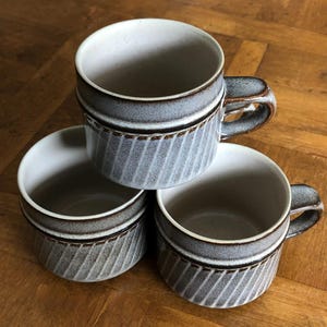 Vintage Denby &quot;Sonnet&quot; - Set of Four Small Cups (No Saucers)