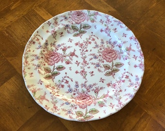 Johnson Brothers "Rose Chintz" - Chop Plate, Service Plate, Round Platter, English Transferware, Seconds