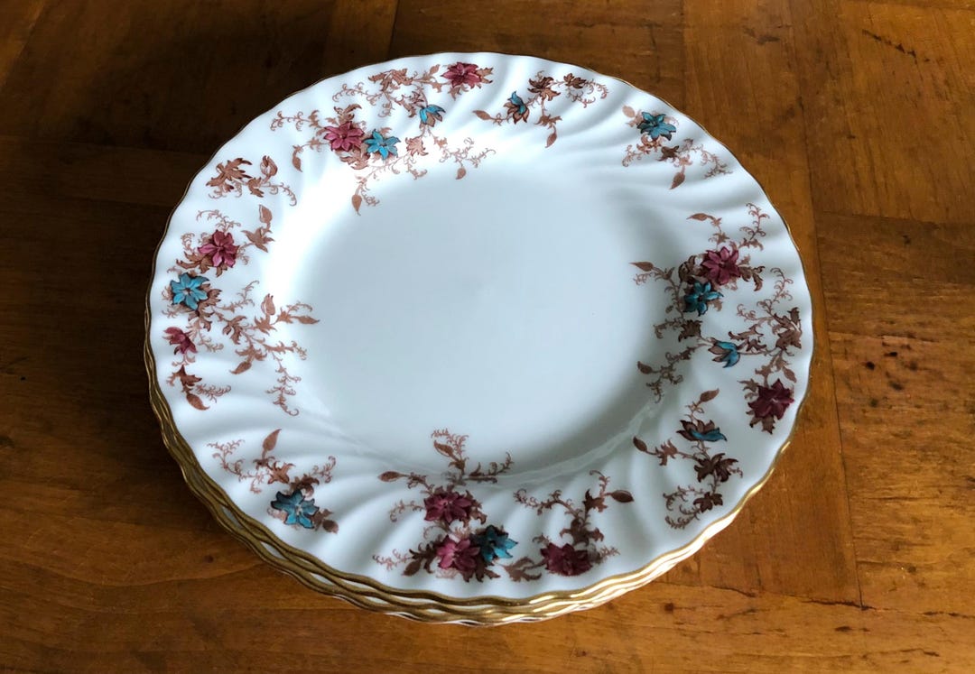 Vintage Minton “ancestral” Pattern S-376 - Set of Four Salad Plates ...