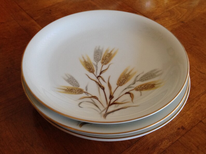 Noritake China wheaton Pattern Set of Four Gold Etsy
