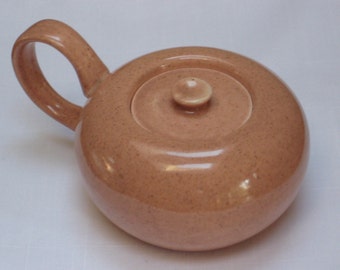 Russel Wright by Steubenville (USA) "American Modern" -  Covered Sugar Bowl in Coral