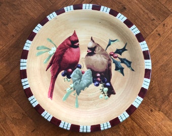 Lenox “Winter Greetings” - Single Salad Plate (Cardinal), Catherine McClung Design