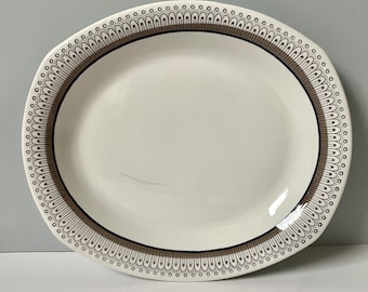 60s Swedish Vintage Upsala Ekeby GEFLE Plate 1962 Skåne 8