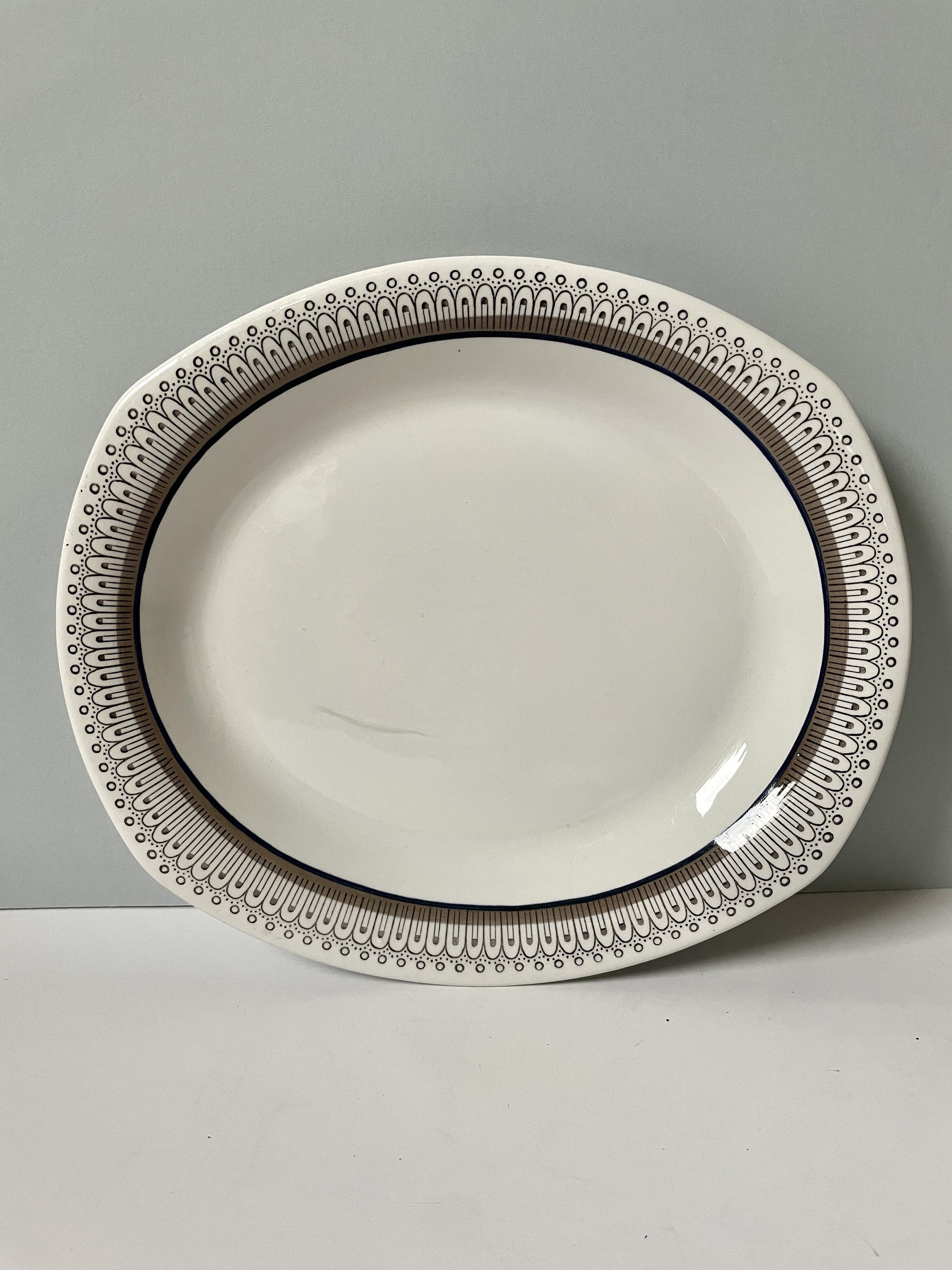 Gefle Arkad Serving Plate - Upsala Ekeby Swedish Large Plate