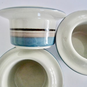 Two Arabia Finland UHTUA Egg cups Set of 2  - Inkeri Leivo 1980s Arabia of Finland