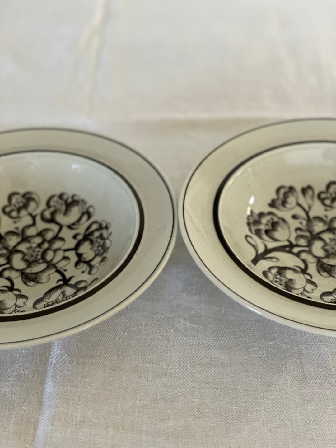 Vintage Stig Lindberg Garden Soup Plates - Gustavsberg Swedish