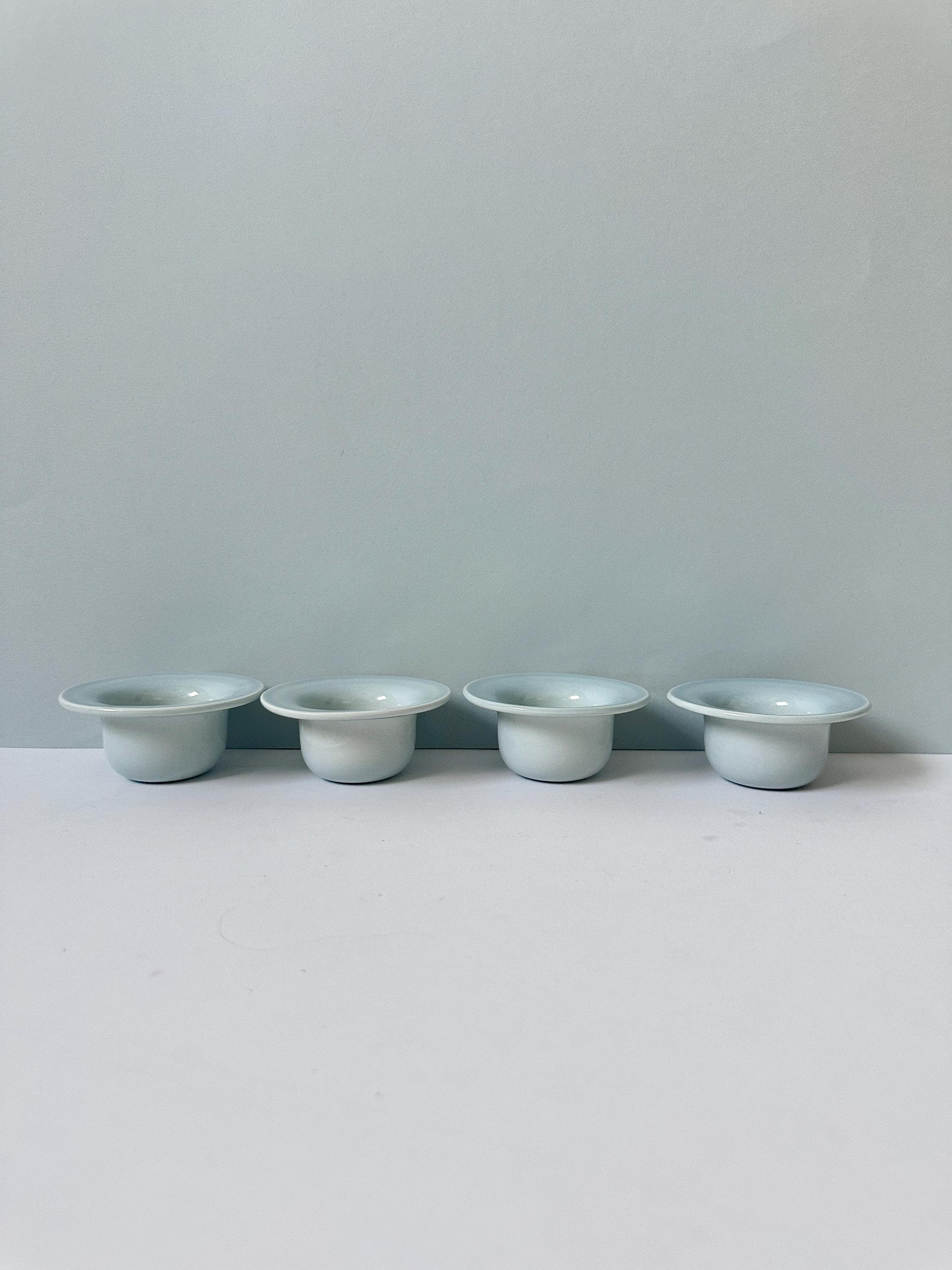 Stig Lindberg MING Egg Cups Set of Four - Gustavsberg Blue Viking