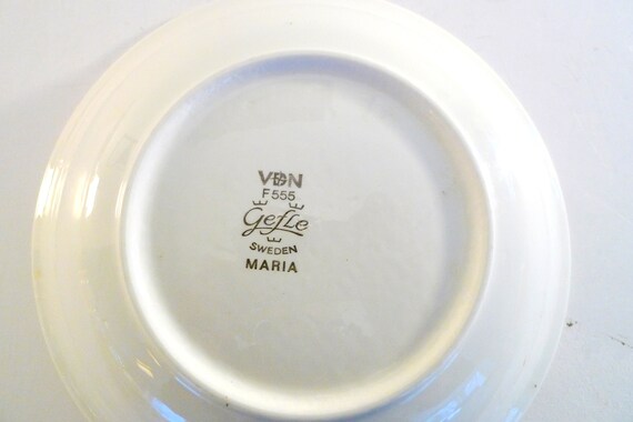 Gefle MARIA Soup Bowls fantastic condition cute yellow ceramic bowl Vintage 1970s Handpainted Scandinavian