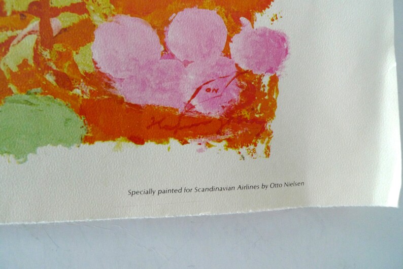 Otto Nielsen Vintage Print From SAS Calendar June 1974 Norway Etsy