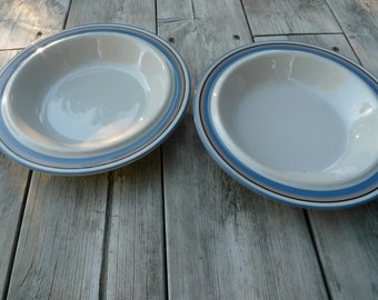 Arabia Finland UHTUA soup bowls - Set of two  - Inkeri Leivi 1970s Arabia of Finland