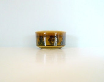 Stavangerflint SERA sugar bowl jar - Inger Waage - Vintage trio - Brown Stoneware Mid Century Modern