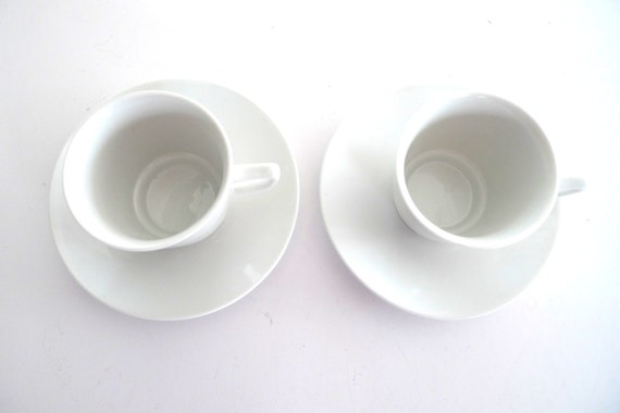 Prosty I Stylowy Biały Vintage Filiżanki I Spodki Vintage Skandynawskich Cups Zestaw Czterech