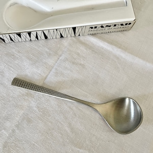 MÅSTAD Pewter of Norway Serving spoon - In original box Viking style Mid Century Vintage Modern Nordic from the 1960s.