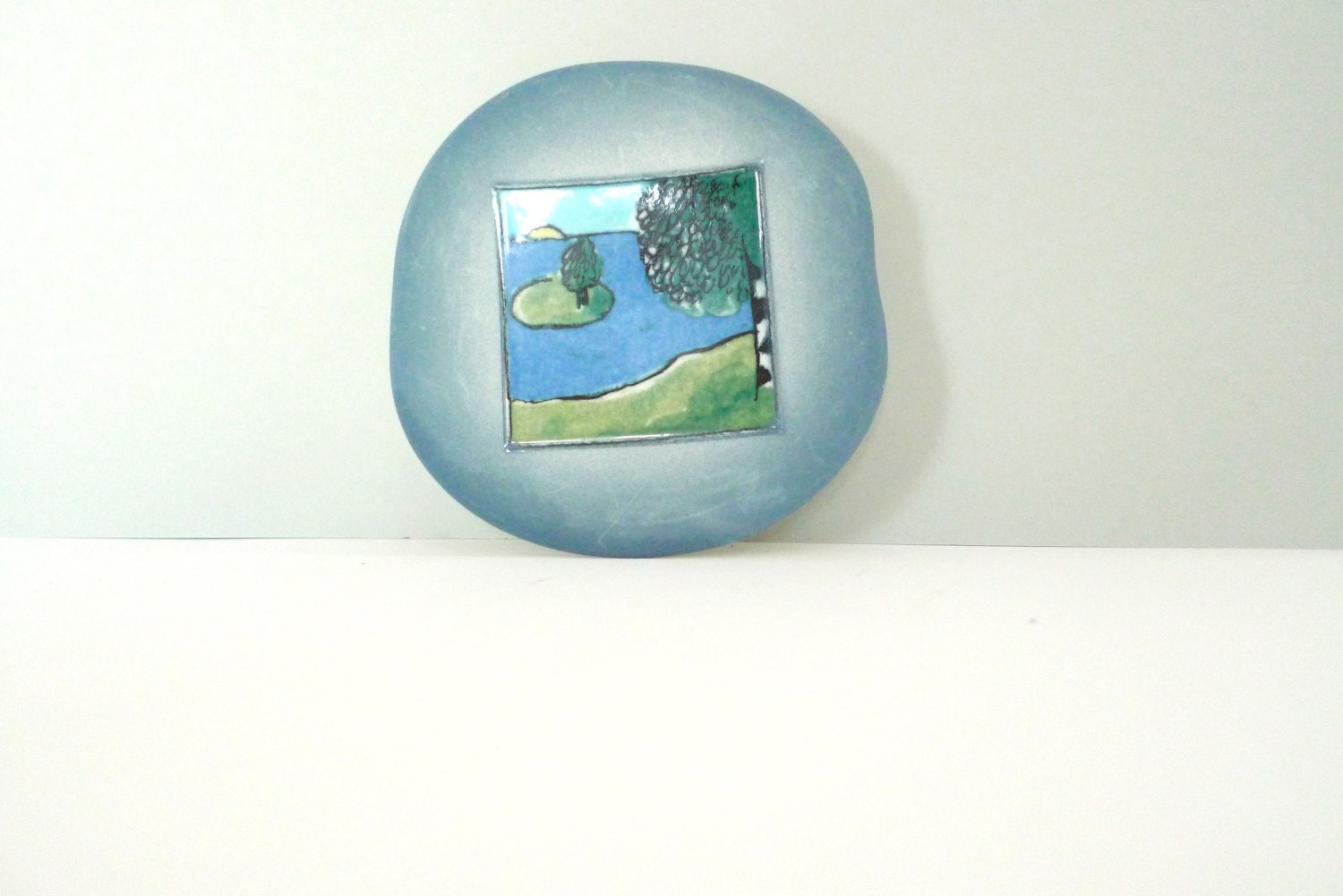 アンティーク雑貨 ARABIA FINLAND SUMMER Arabia Finland Ceramic Plaque - Summer Vintage Wall Plate Helja