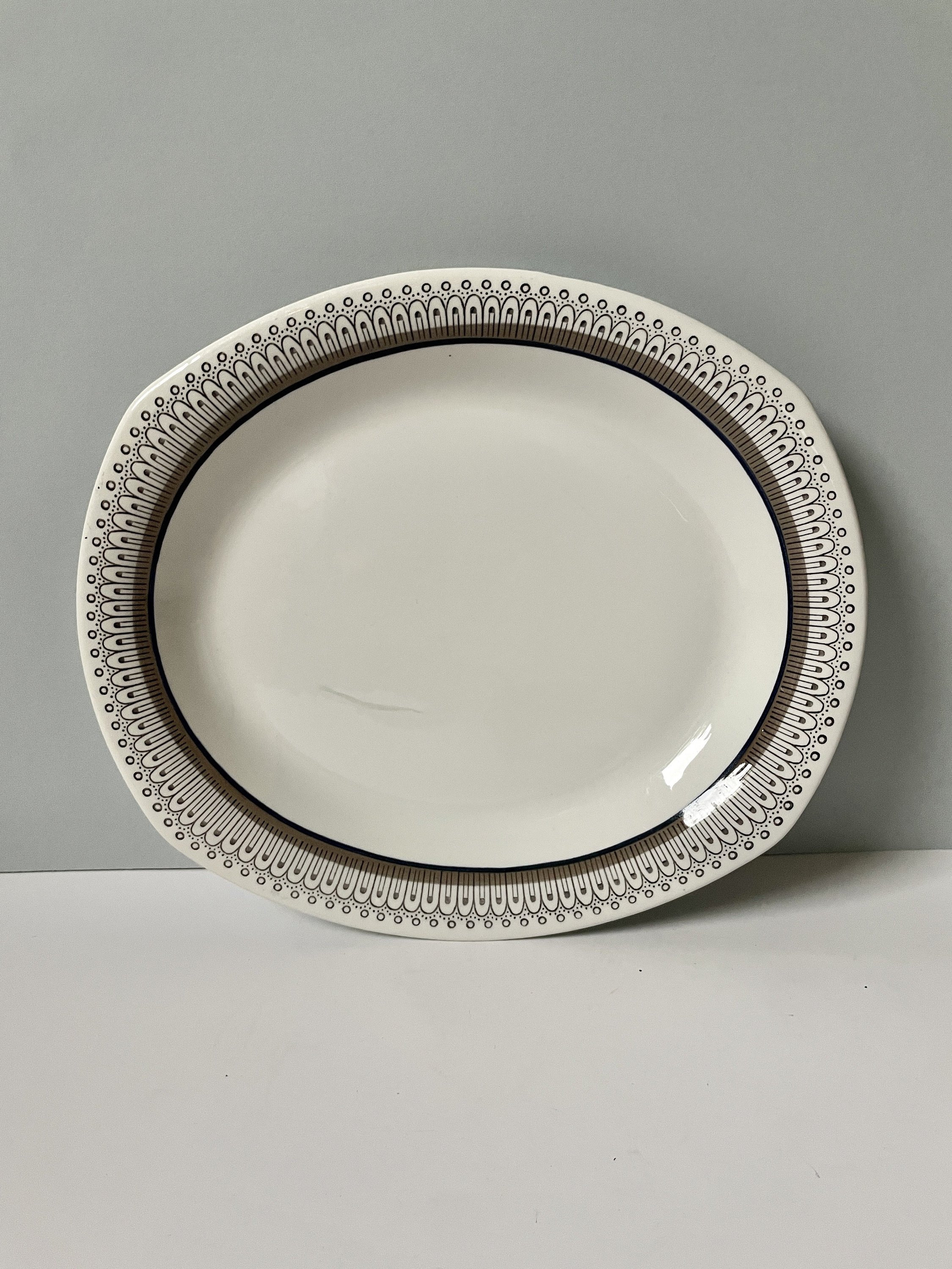 Gefle Arkad Serving Plate - Upsala Ekeby Swedish Large Plate