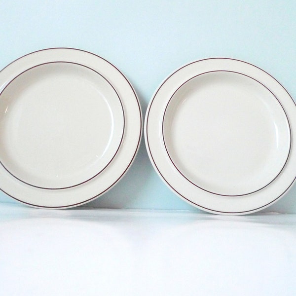 Large plates Arabia Finland FENNICA dinner plates Set of two - Richard Lind 1980s Arabia of Finland