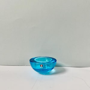 One light blue Iittala Ballo Tea Candle Holder -  Candle Holder designed by Annaleena Hakatie Turqouise