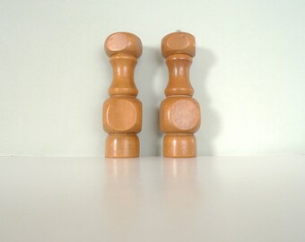 Vintage Deense teak zout- en pepermolens - midden van de eeuw modern