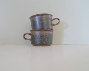 Arabia Ruska Espresso Cups - small coffee cups- Designed by Ulla Procopé 1970s Finland