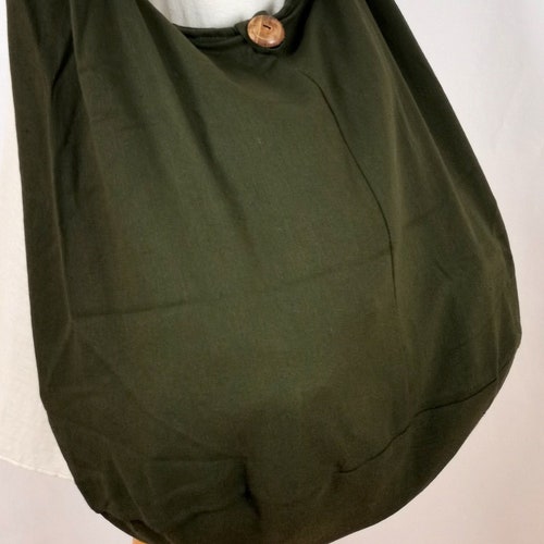 Black Cotton Messenger Bag Shoulder Bag Handbags Hippie Bag Etsy