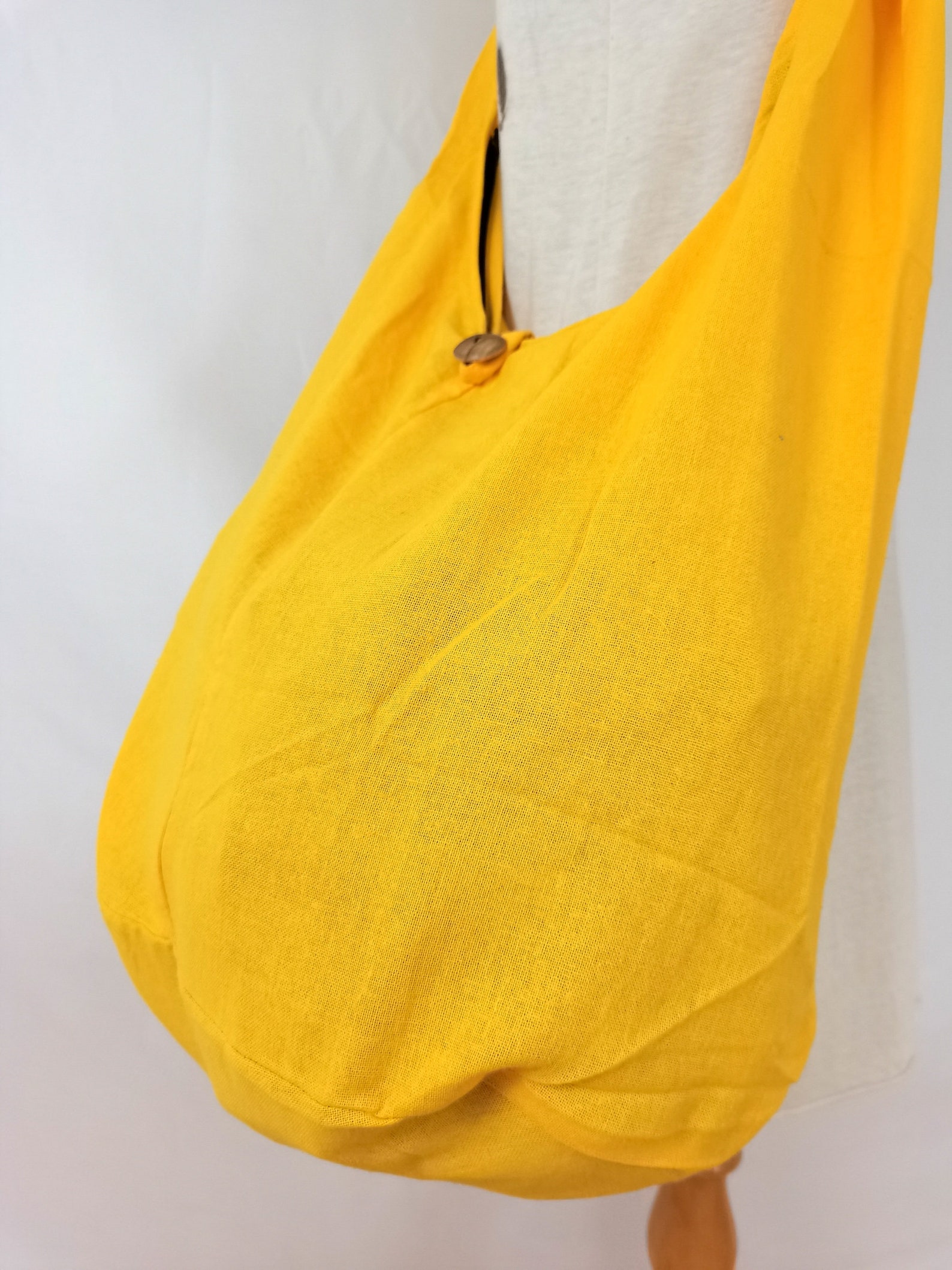 Yellow Cotton Messenger Bag Shoulder Bag Handbags Hippie Bag Etsy