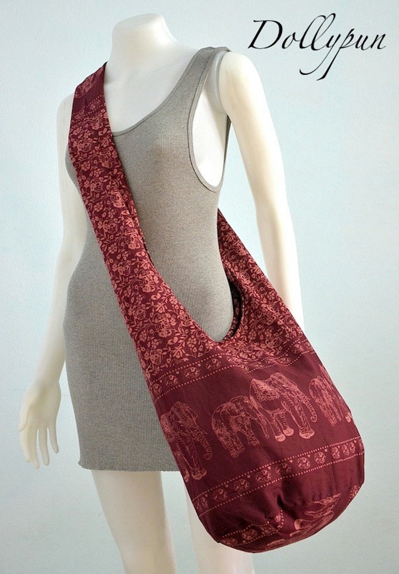 Elephant Bag Hippie Hobo Bag Sling Crossbody Bag Boho Bag Etsy
