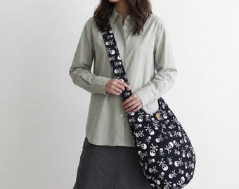 Skull & Crossbones Crossbody Bag: Punk Rock Hobo Purse