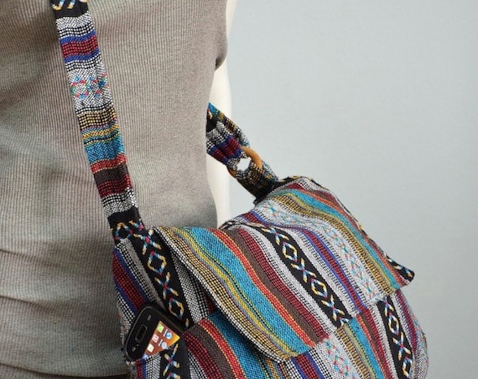 Women Hippie Messenger Bag Handbags Nepali Woven Bag Crossbody Bag
