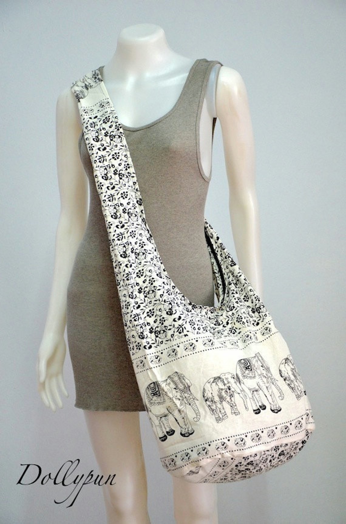 Elephant Bag Hippie Hobo Bag Sling Crossbody Bag Boho Bag Etsy