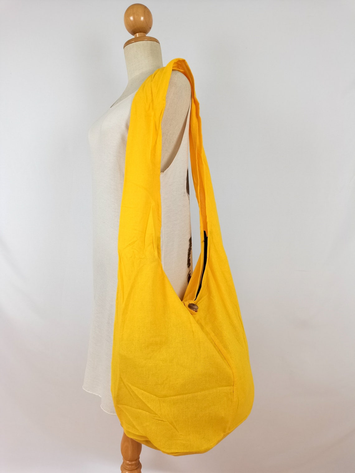 Yellow Cotton Messenger Bag Shoulder Bag Handbags Hippie Bag Etsy