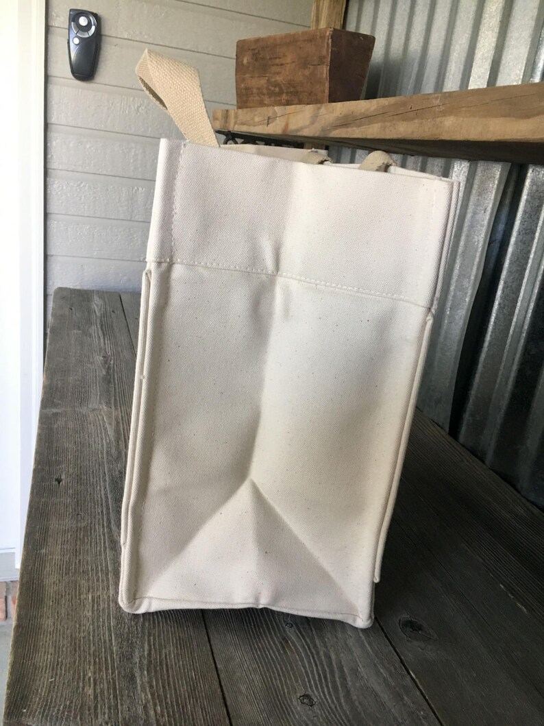 CLOSEOUT SALETote BagCanvas Utility BagCanvas Color Block Black and Natural Utility Bag with Monogram