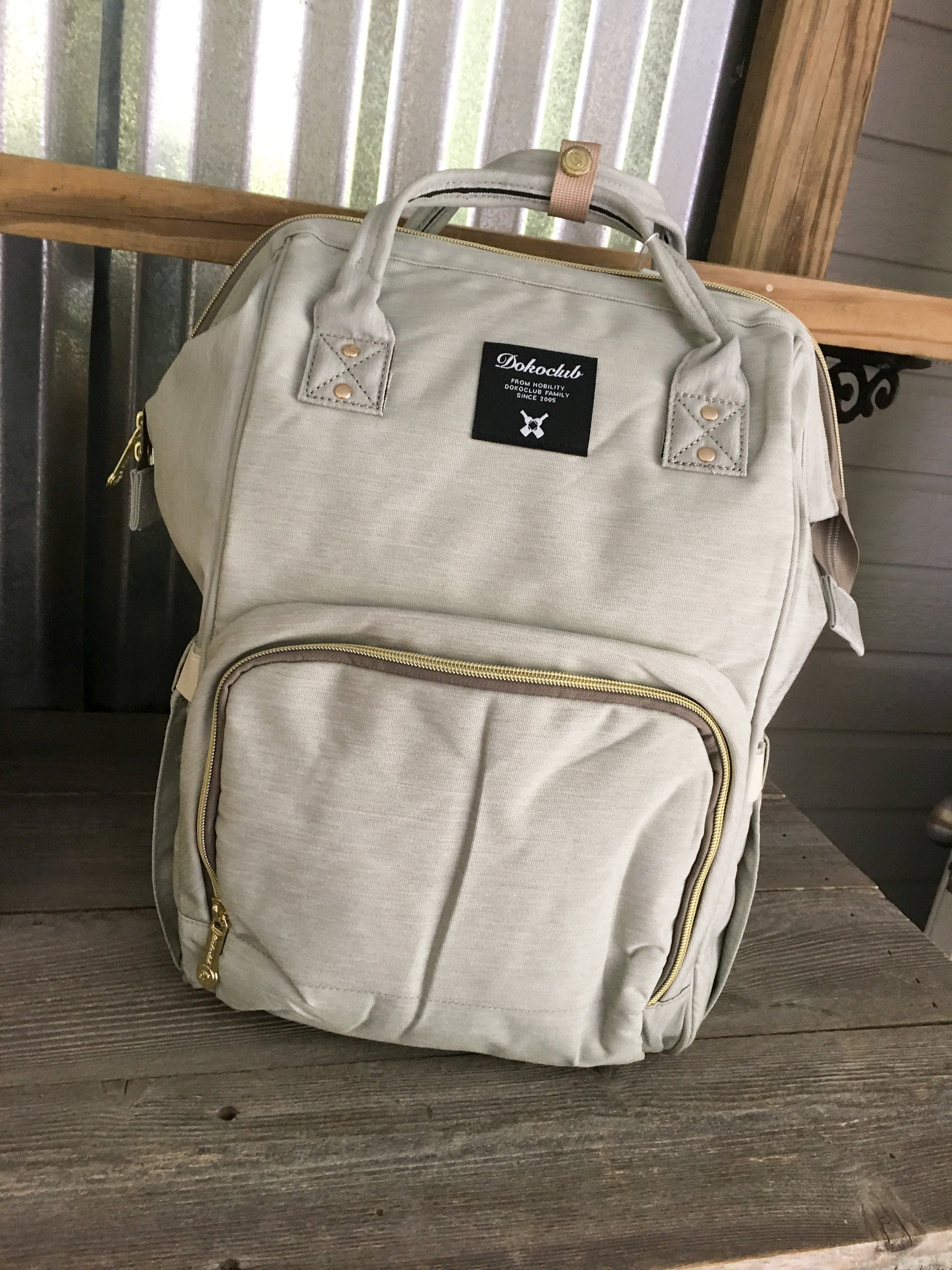 Diaper Backpack/Light Gray Backpack Style Diaper Bag with Etsy