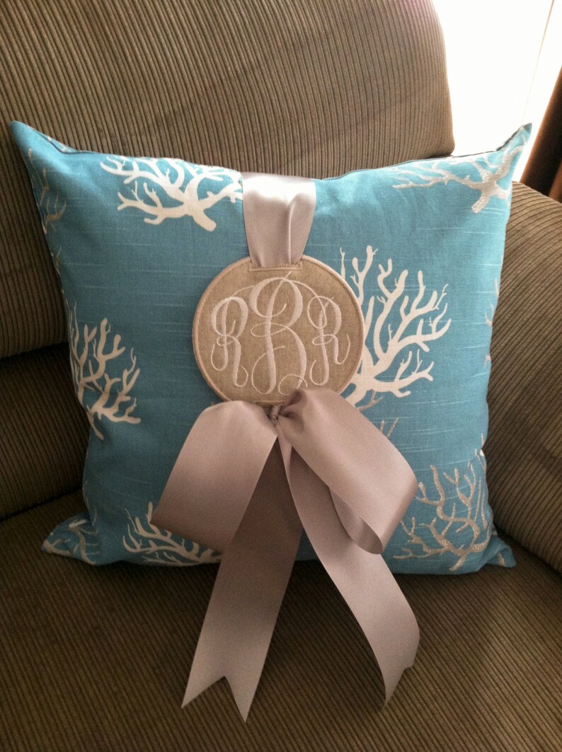Monogrammed Pillow Charms/pillow Etsy