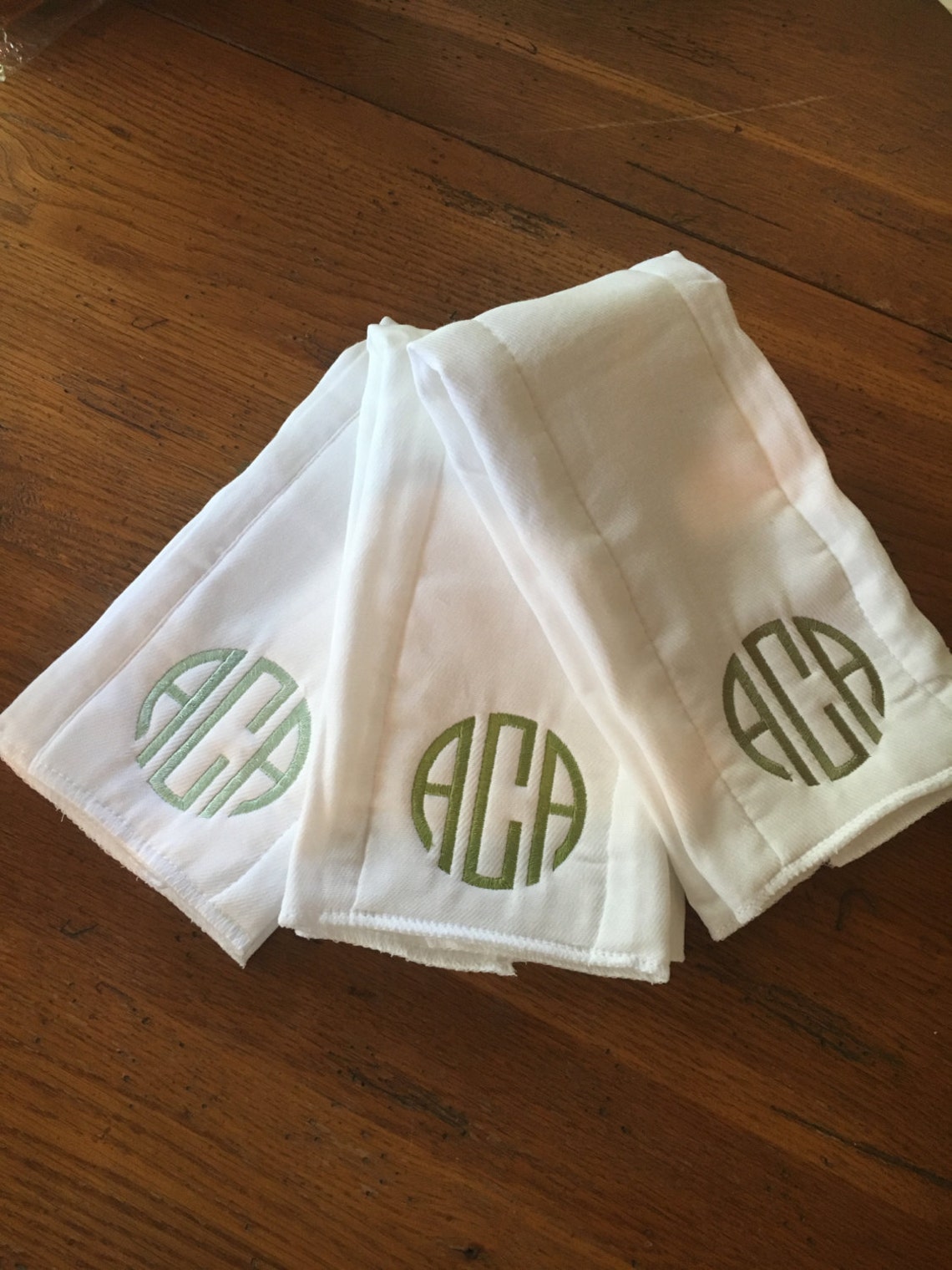 Burp Cloth- White with Bow Icon