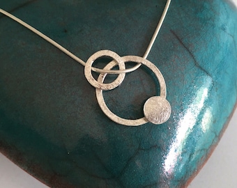 Planets silver pendant